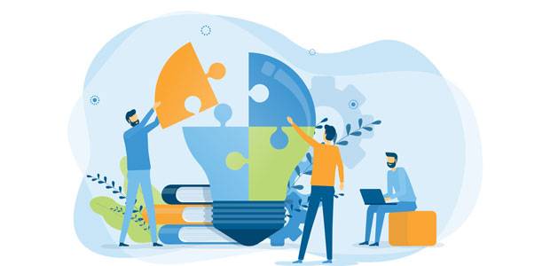 Flat vector illustration design business creative process and business team... Flat vector illustration design business creative process and business team...